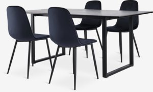 MOSELUND L180 ceramic + 4 BISTRUP blue dark velvet