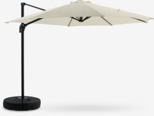 Parasol wiszący TRONDHEIM Ś300 naturalna biel