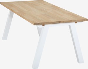 Table SKAGEN 90x150 chêne/blanc