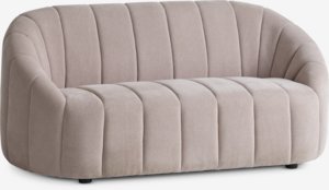 Sofa HUNDIGE 2 seater beige fabric