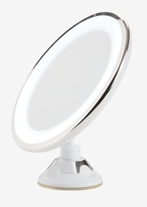 Spiegel VEDDIGE m/LED Ø20xH22cm weiß