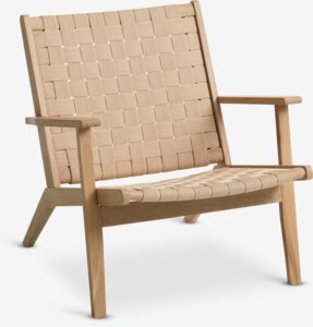 Armchair VADEHAVET oak/natural