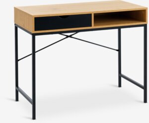Desk TRAPPEDAL 48x95 oak/black