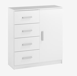 4 drawer 1 door chest TAPDRUP white