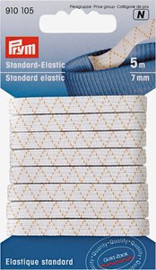 Elastik 7 mm 5m/pk standard hvid