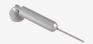 Cavo per tende 500cm argento
