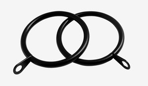 Curtain ring PRESTINE pack of 8 black