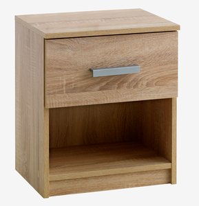 Bedside table TAPDRUP 1 drawer oak