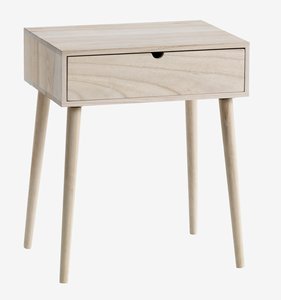 Bedside table ILBRO 1 drawer natural