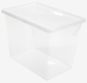 Aufbewahrungsbox BASIC BOX 80L m/Deckel transparent