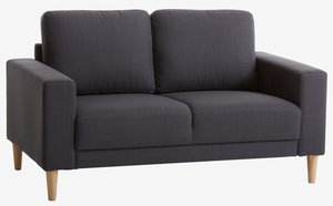 Sofa EGENSE 2-pers. mørkegråt stof