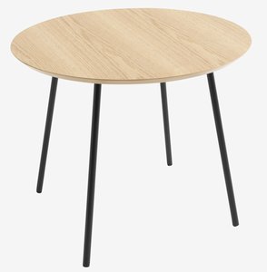 End table NYBO D55 oak colour/black