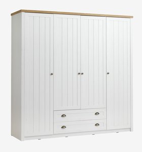 Wardrobe MARKSKEL 212x210 white/oak colour