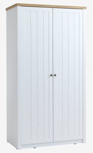 Gardırop MARKSKEL 112x210 beyaz/meşe