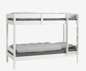 Bunk bed VESTERVIG 2x90x200 incl. ladder white