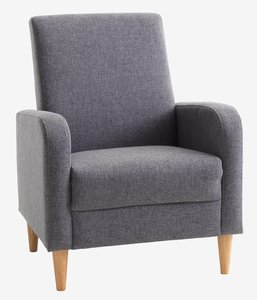 Fauteuil GEDVED grijze stof